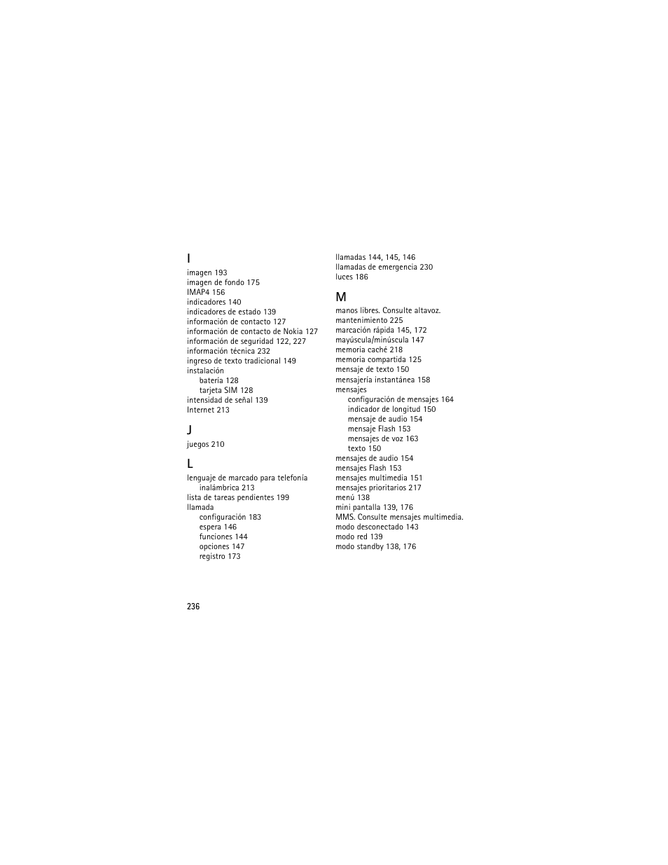 Nokia 3555 User Manual | Page 237 / 241