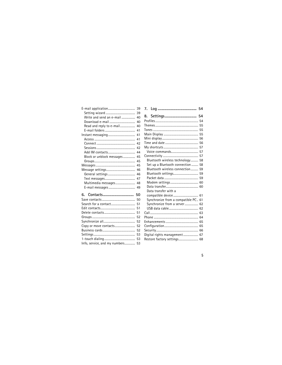 Nokia 3555 User Manual | Page 6 / 241