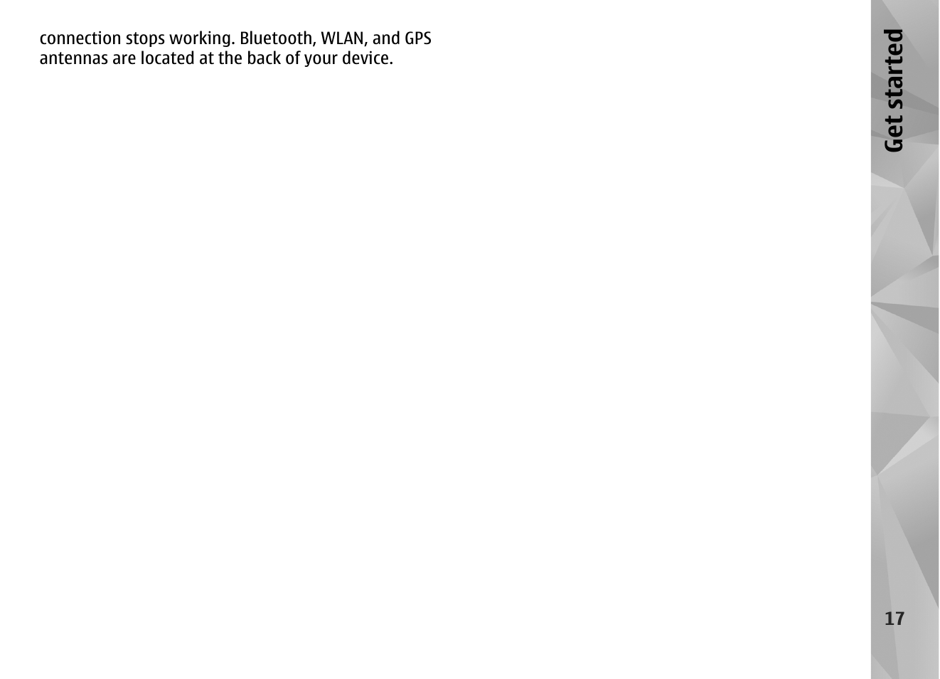 Get started | Nokia N86 8MP User Manual | Page 17 / 168