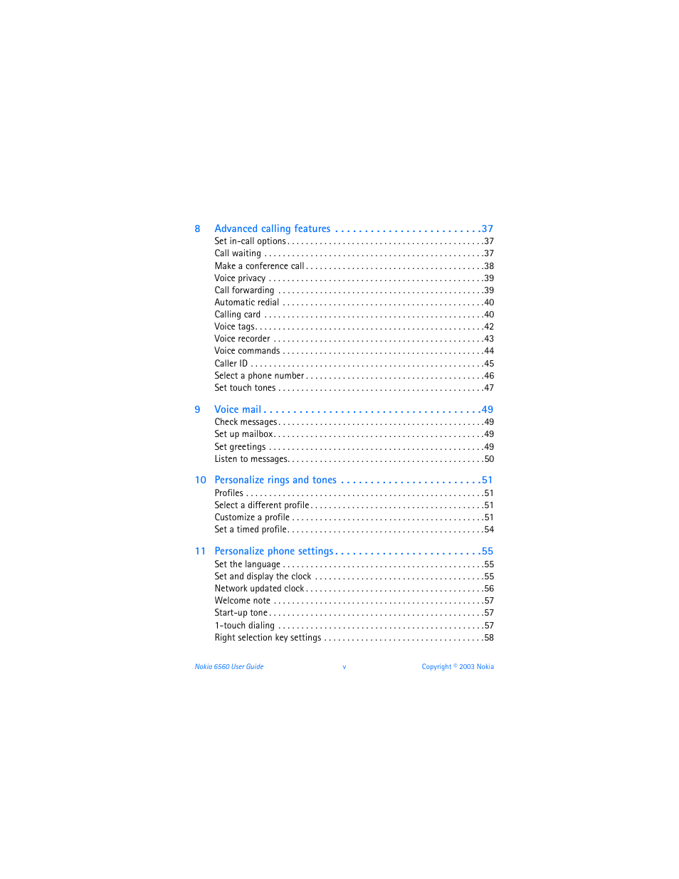 Nokia 6560 User Manual | Page 5 / 136
