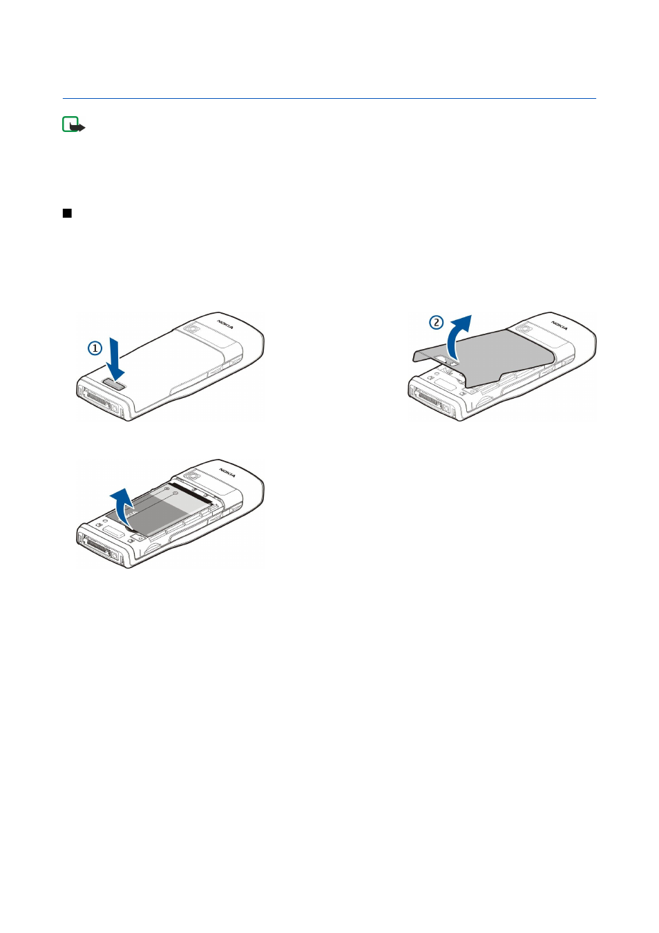 Get started, Insert the sim card and battery | Nokia E50 User Manual | Page 40 / 119