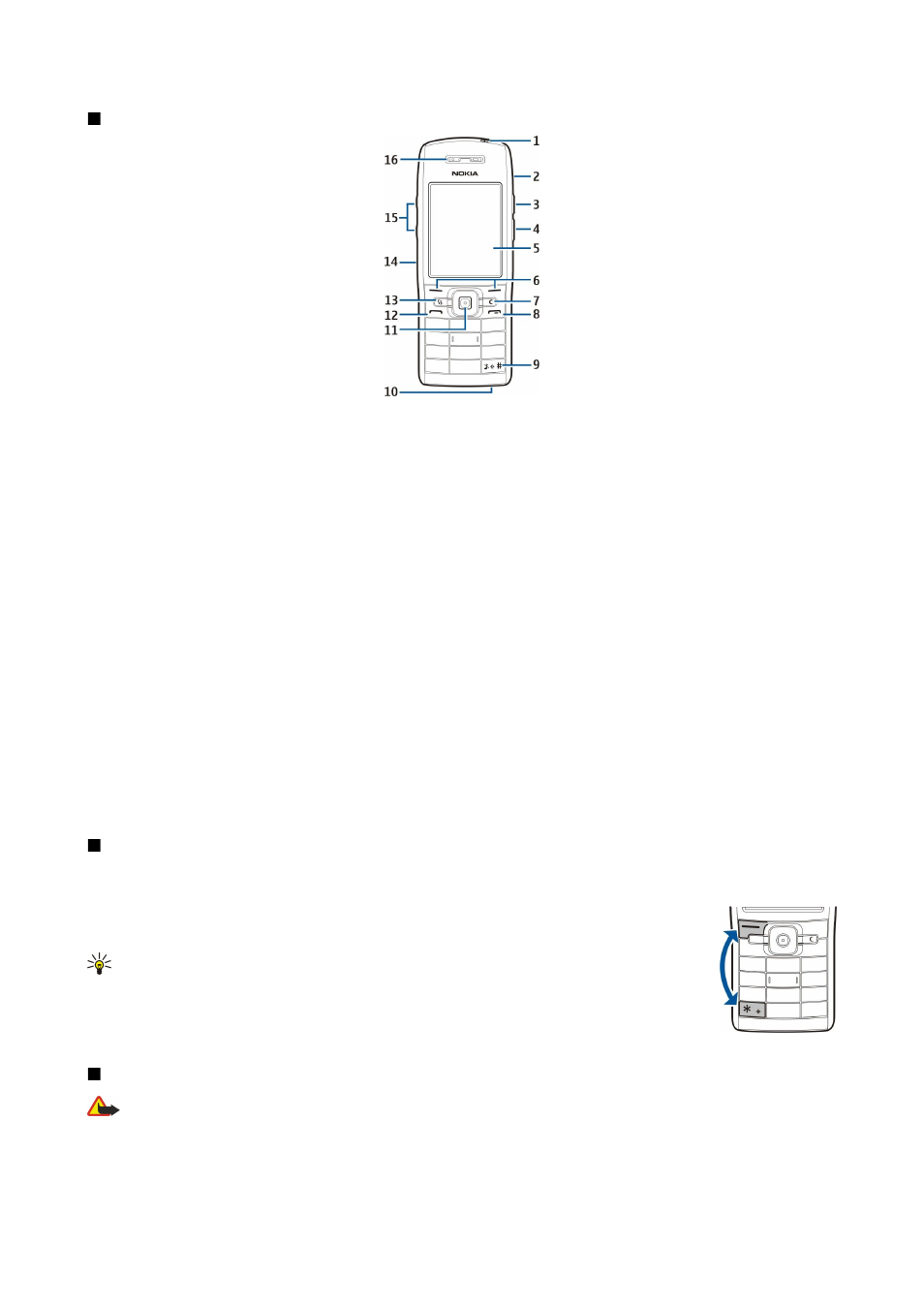 Keys and parts, Lock the keys, Connectors | Nokia E50 User Manual | Page 43 / 119