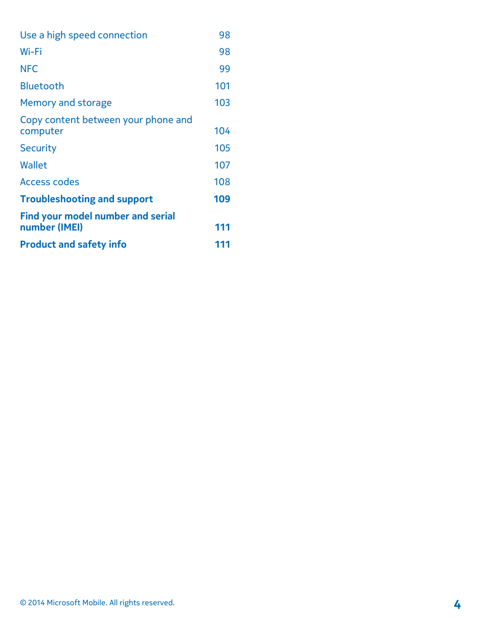 Nokia Lumia 1020 User Manual | Page 4 / 116