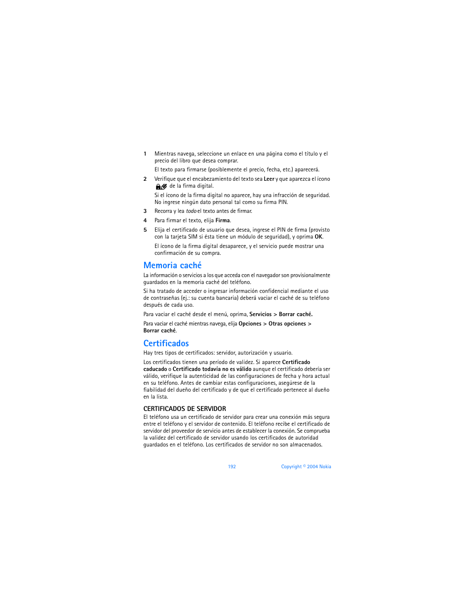 Certificados | Nokia 6170 User Manual | Page 193 / 209