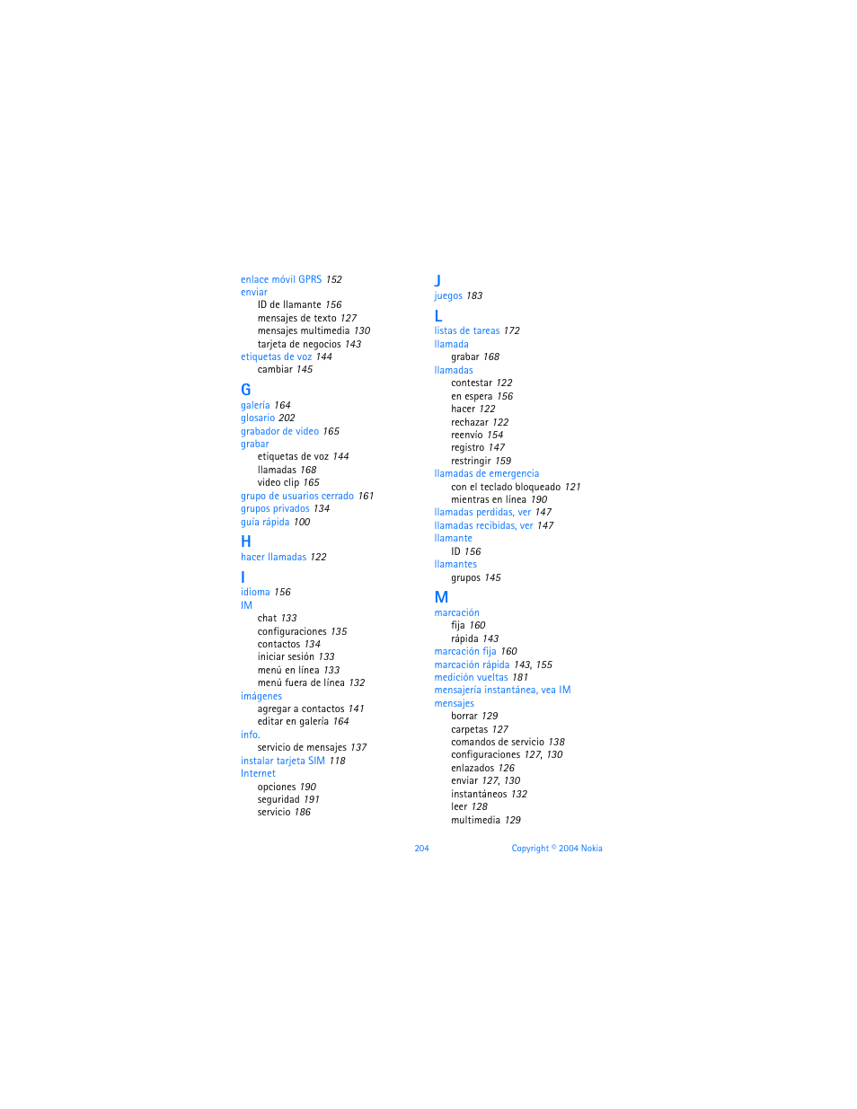 Nokia 6170 User Manual | Page 205 / 209