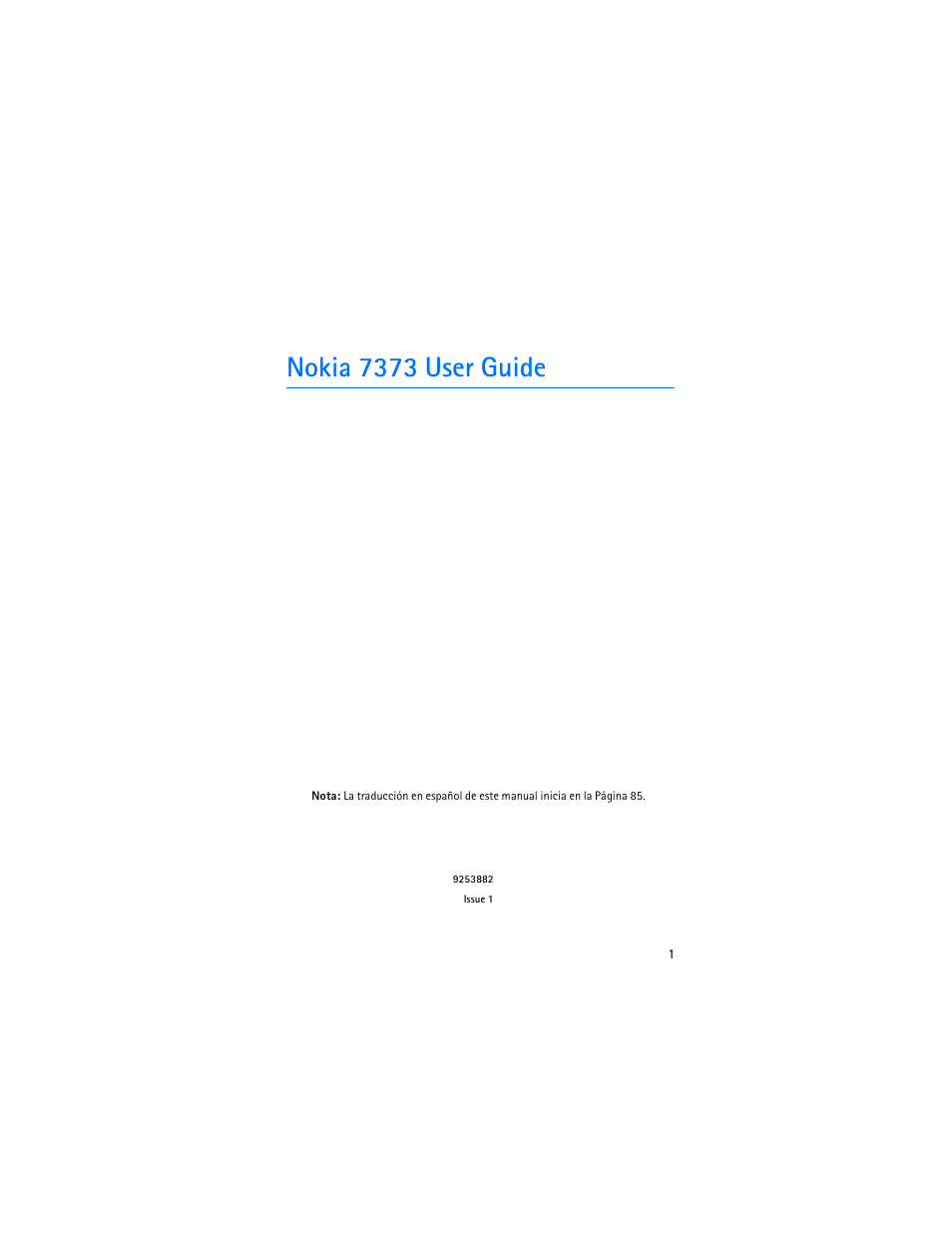 Nokia 7373 user guide | Nokia 7373 User Manual | Page 2 / 177