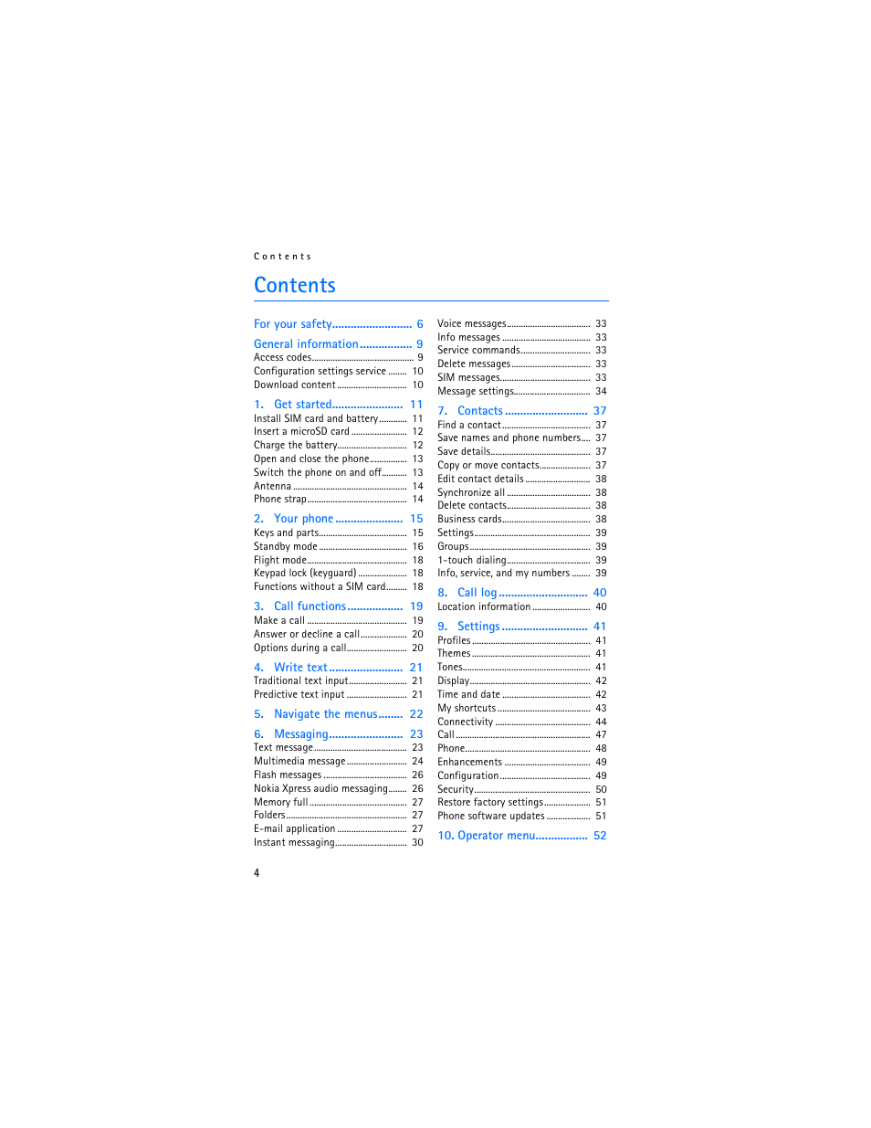 Nokia 7373 User Manual | Page 5 / 177