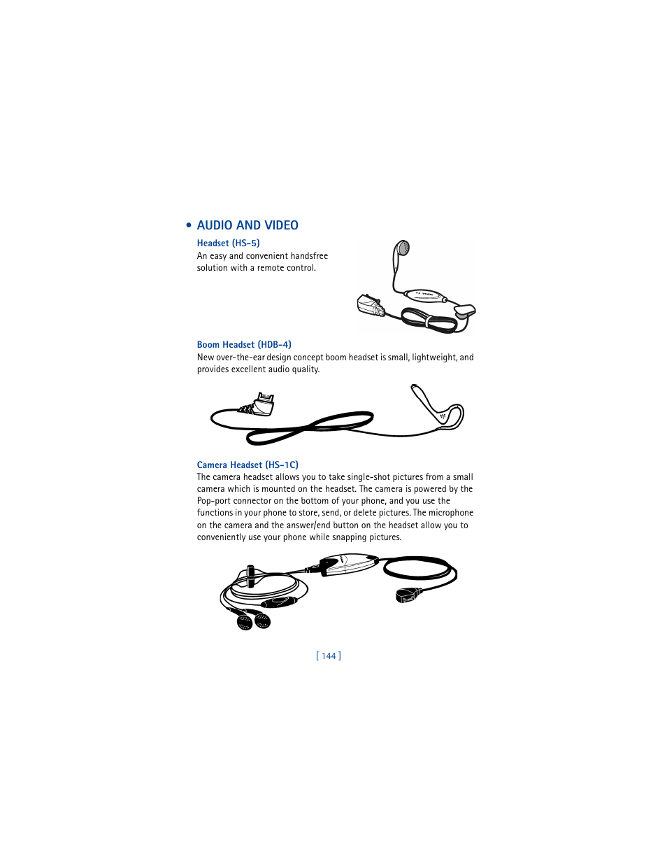 Audio and video | Nokia 6100 User Manual | Page 153 / 193