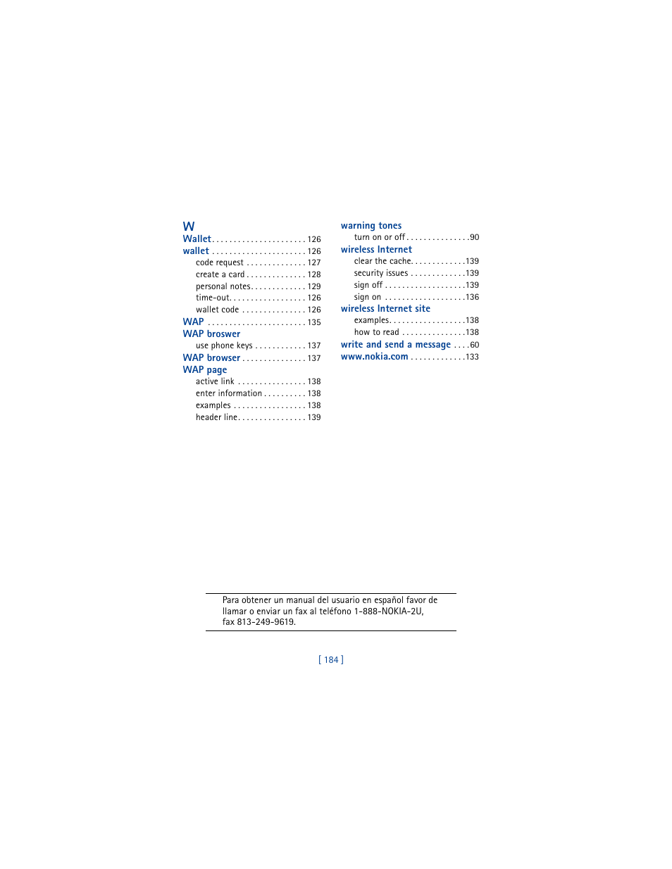 Nokia 6100 User Manual | Page 193 / 193