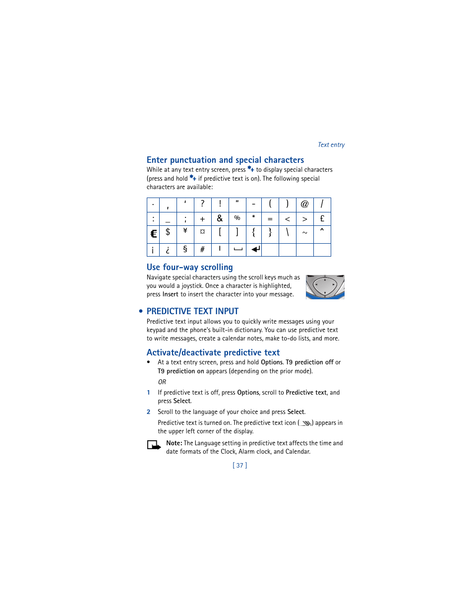 Predictive text input | Nokia 6100 User Manual | Page 46 / 193