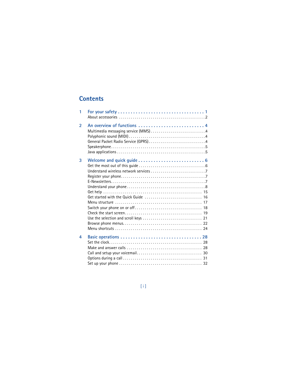 Nokia 6100 User Manual | Page 5 / 193