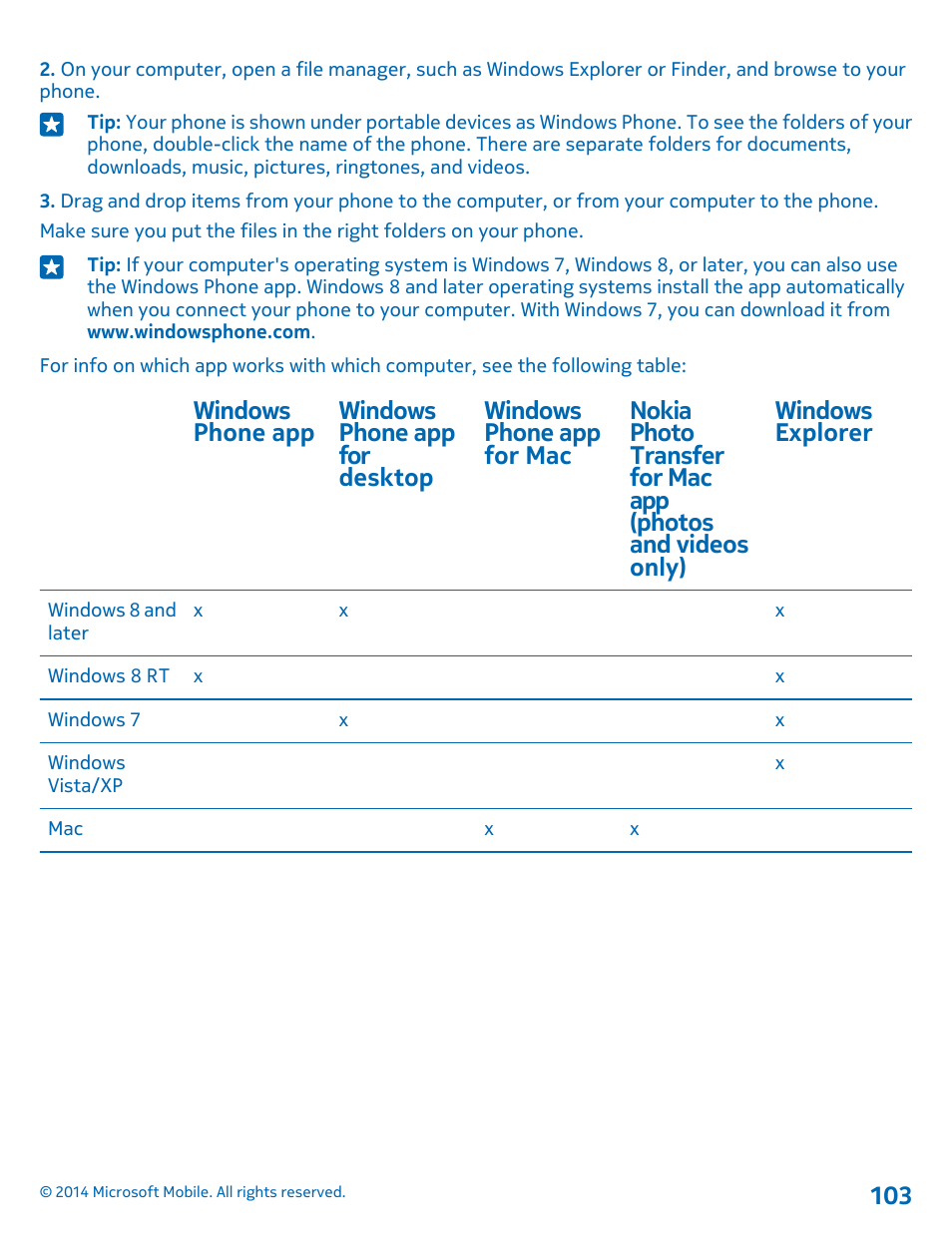 Nokia Lumia 520 User Manual | Page 103 / 113