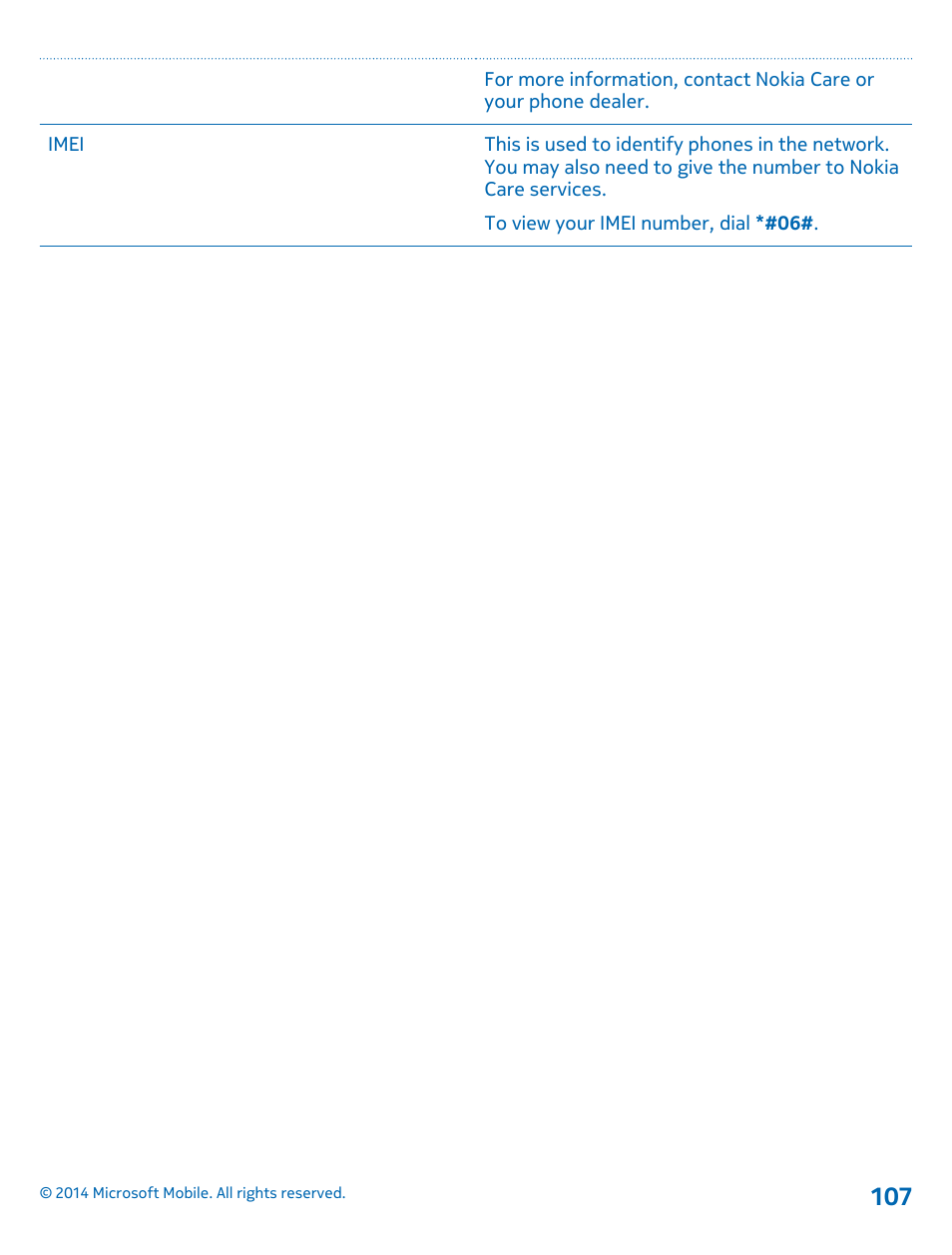 Nokia Lumia 520 User Manual | Page 107 / 113