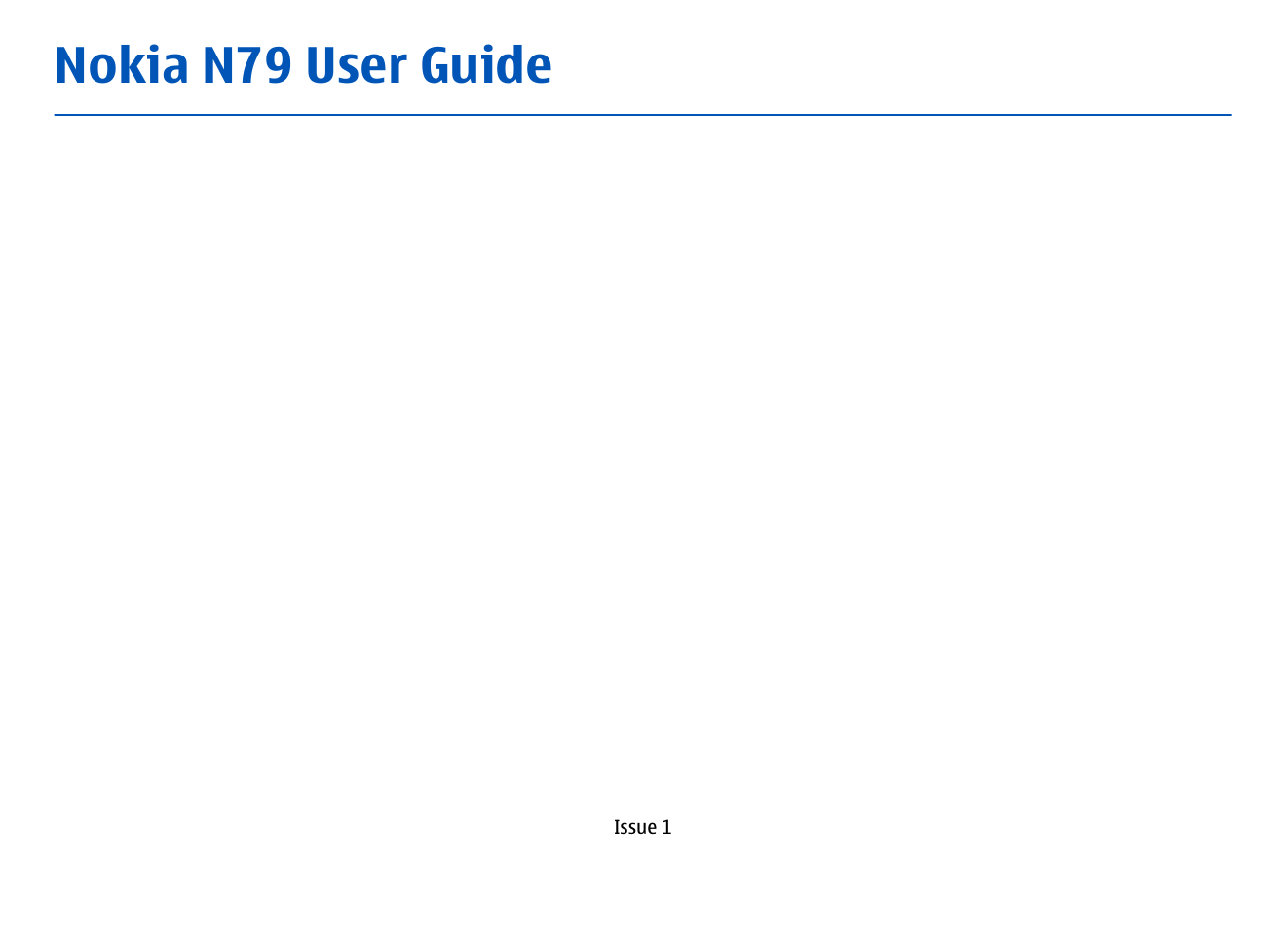 Nokia N79 User Manual | 398 pages