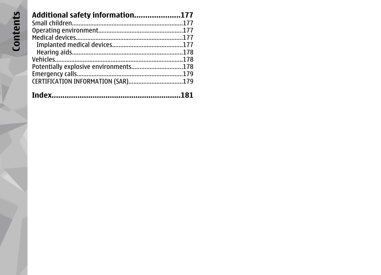 Co nte nts | Nokia N79 User Manual | Page 10 / 398