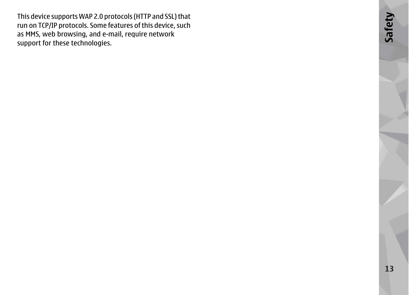 Safet y | Nokia N79 User Manual | Page 13 / 398