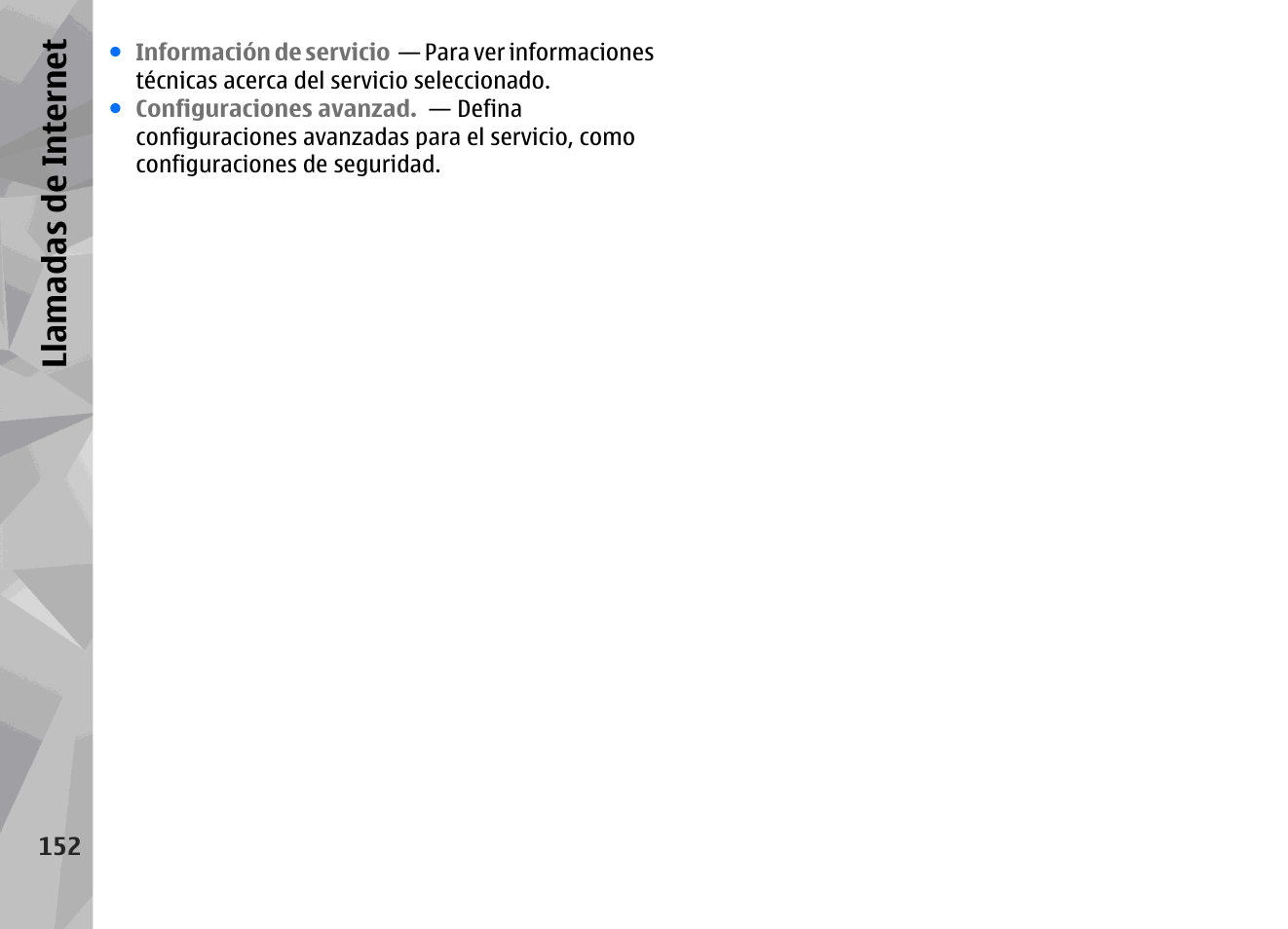 Llamadas de internet | Nokia N79 User Manual | Page 338 / 398