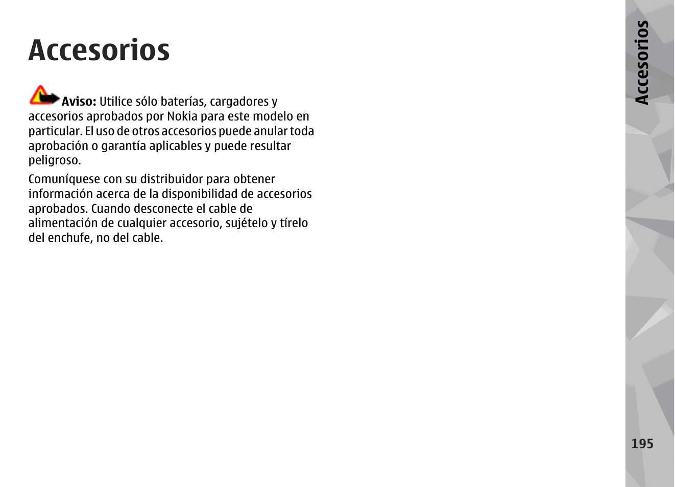 Accesorios, Acce so rios | Nokia N79 User Manual | Page 381 / 398