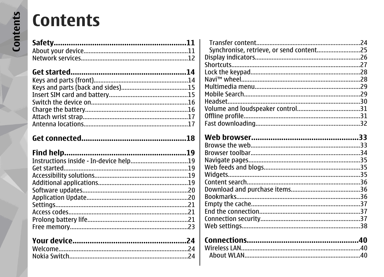 Nokia N79 User Manual | Page 4 / 398