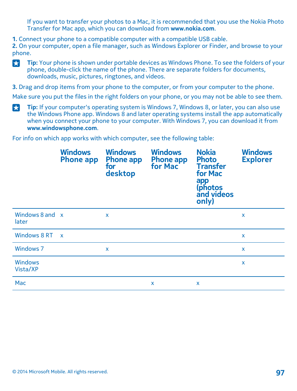 Nokia Lumia 520 User Manual | Page 97 / 108
