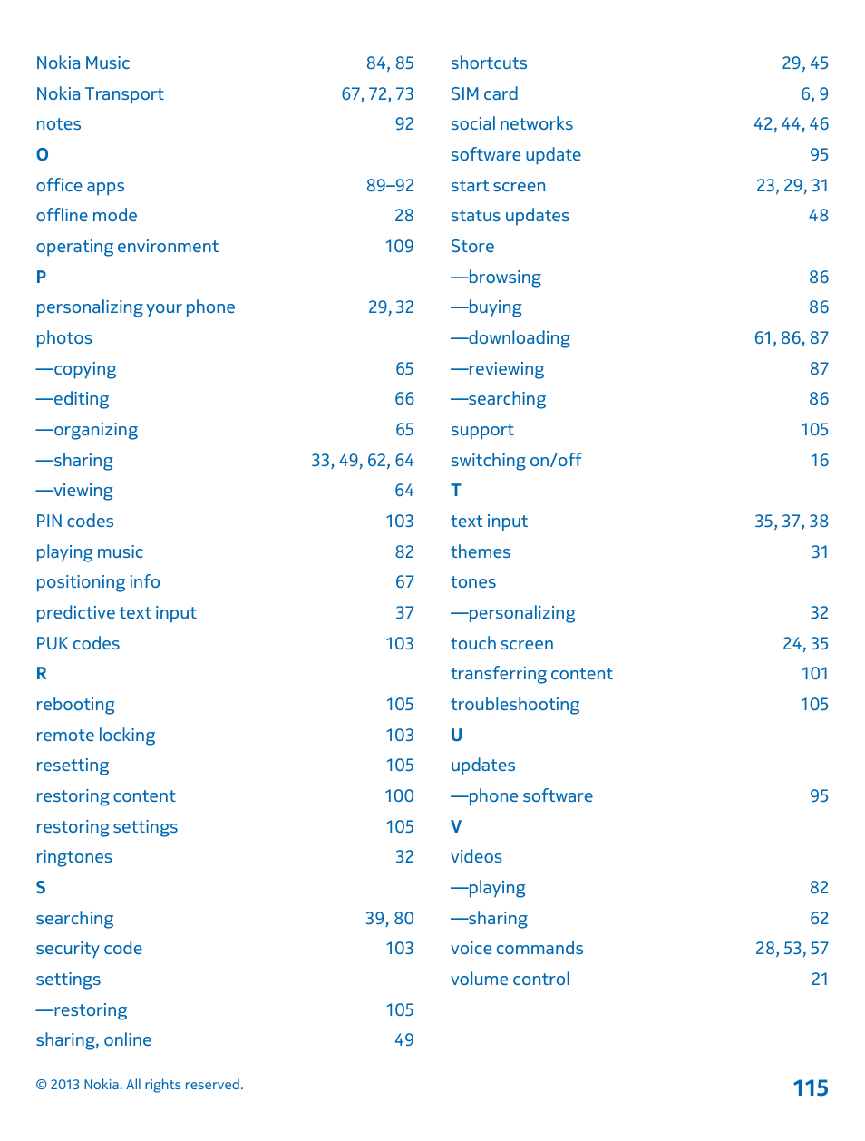 Offline mode, Photos | Nokia Lumia 810 User Manual | Page 115 / 116