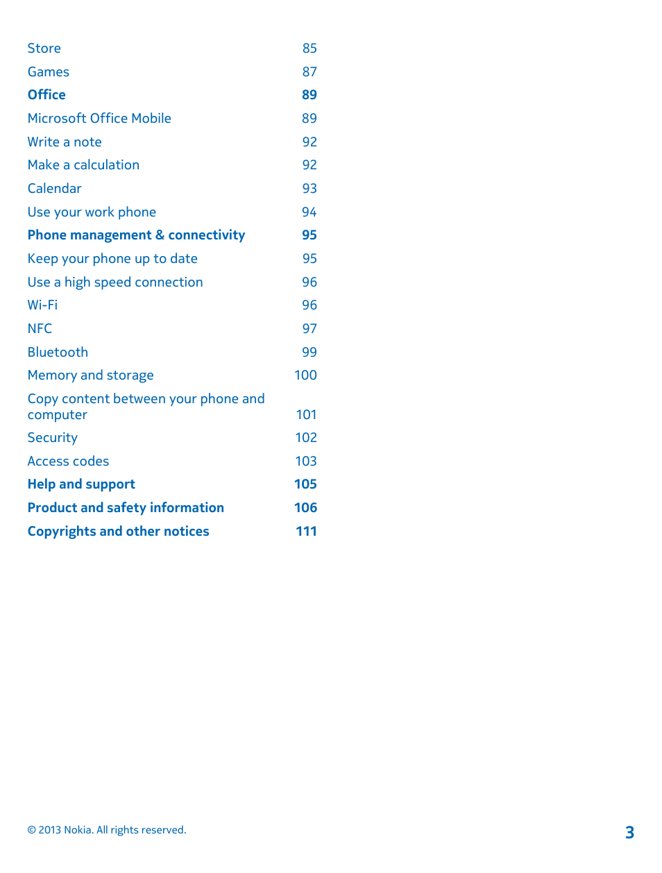 Nokia Lumia 810 User Manual | Page 3 / 116