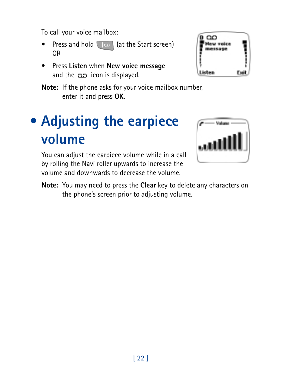 Adjusting the earpiece volume | Nokia 7160 User Manual | Page 33 / 141