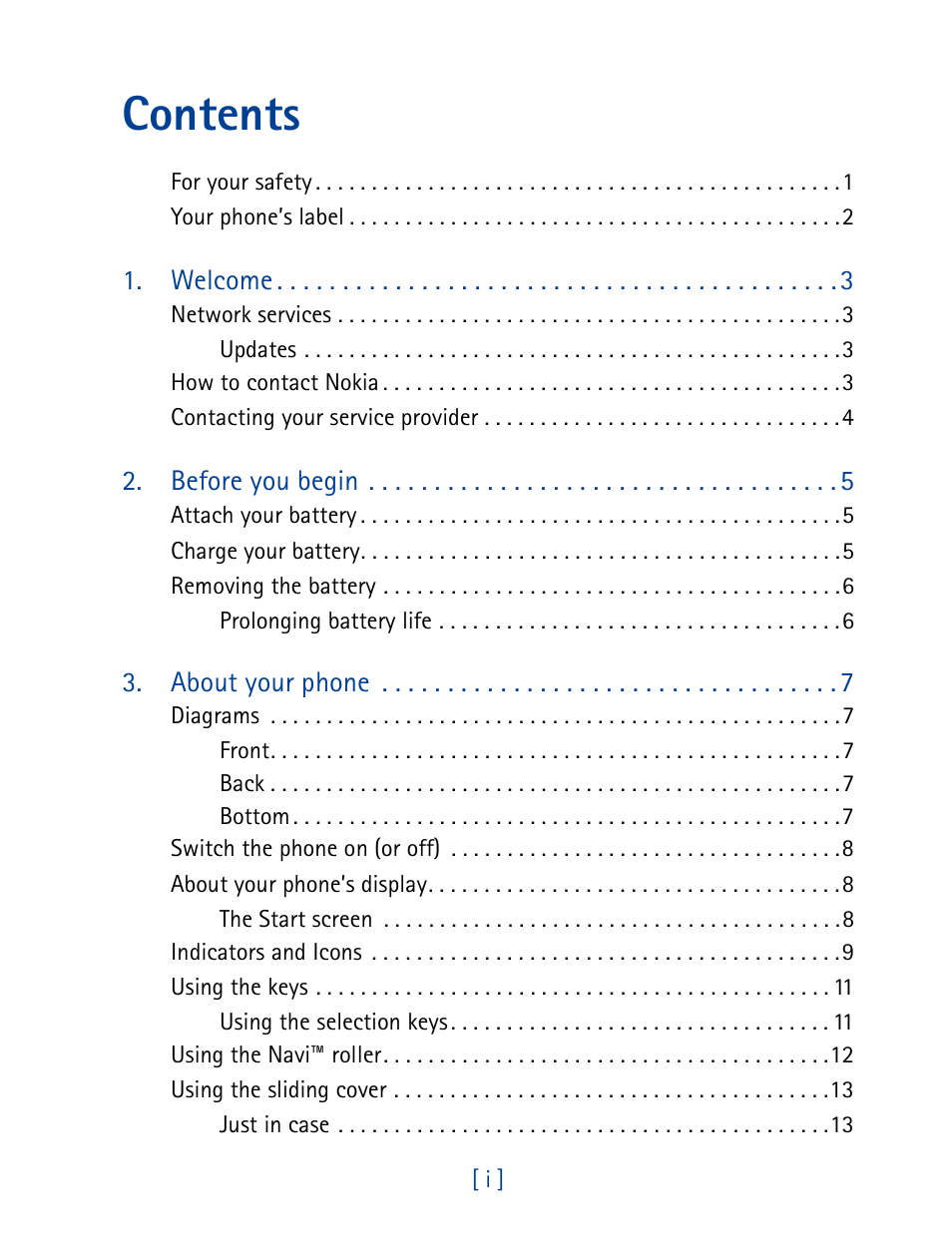 Nokia 7160 User Manual | Page 4 / 141