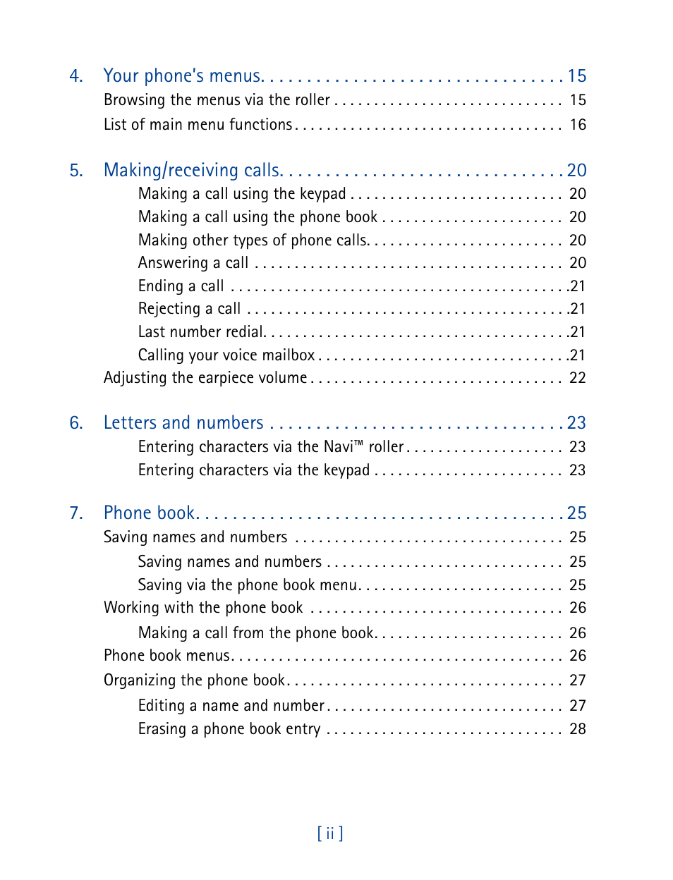 Nokia 7160 User Manual | Page 5 / 141