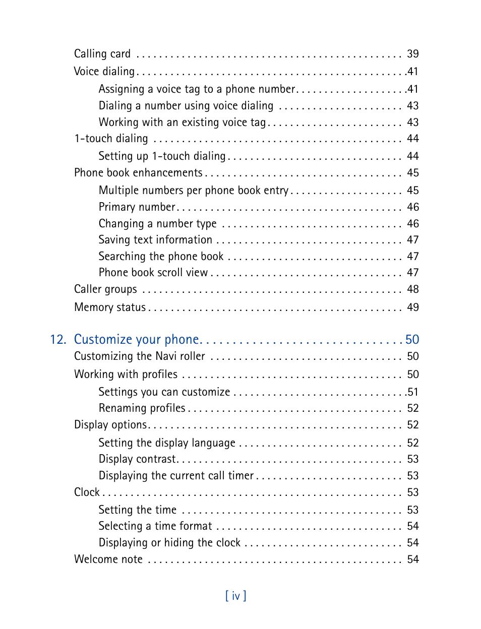 Customize your phone | Nokia 7160 User Manual | Page 7 / 141