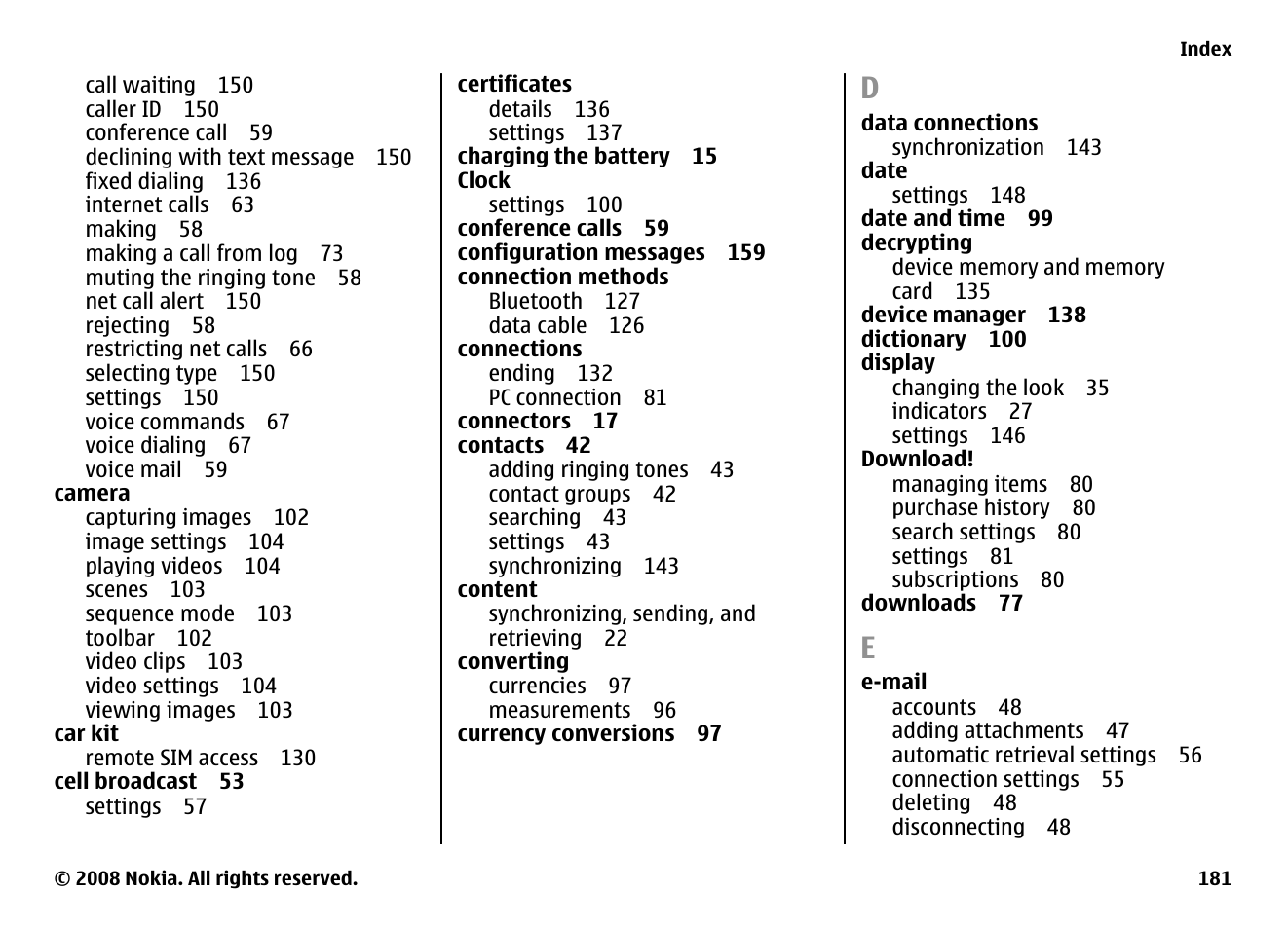 Nokia E75 User Manual | Page 181 / 397