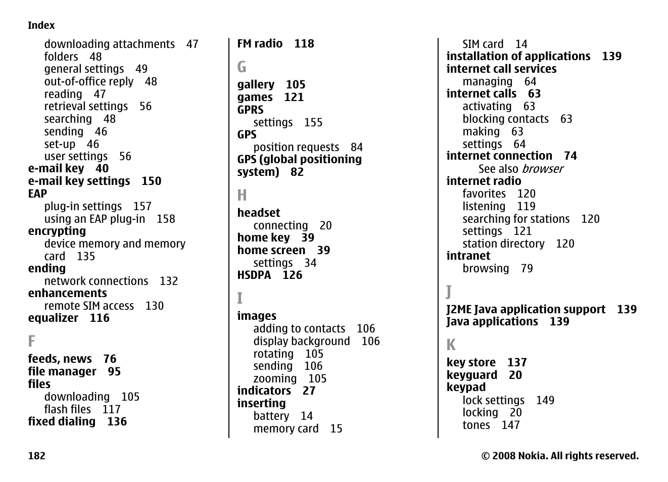 Nokia E75 User Manual | Page 182 / 397