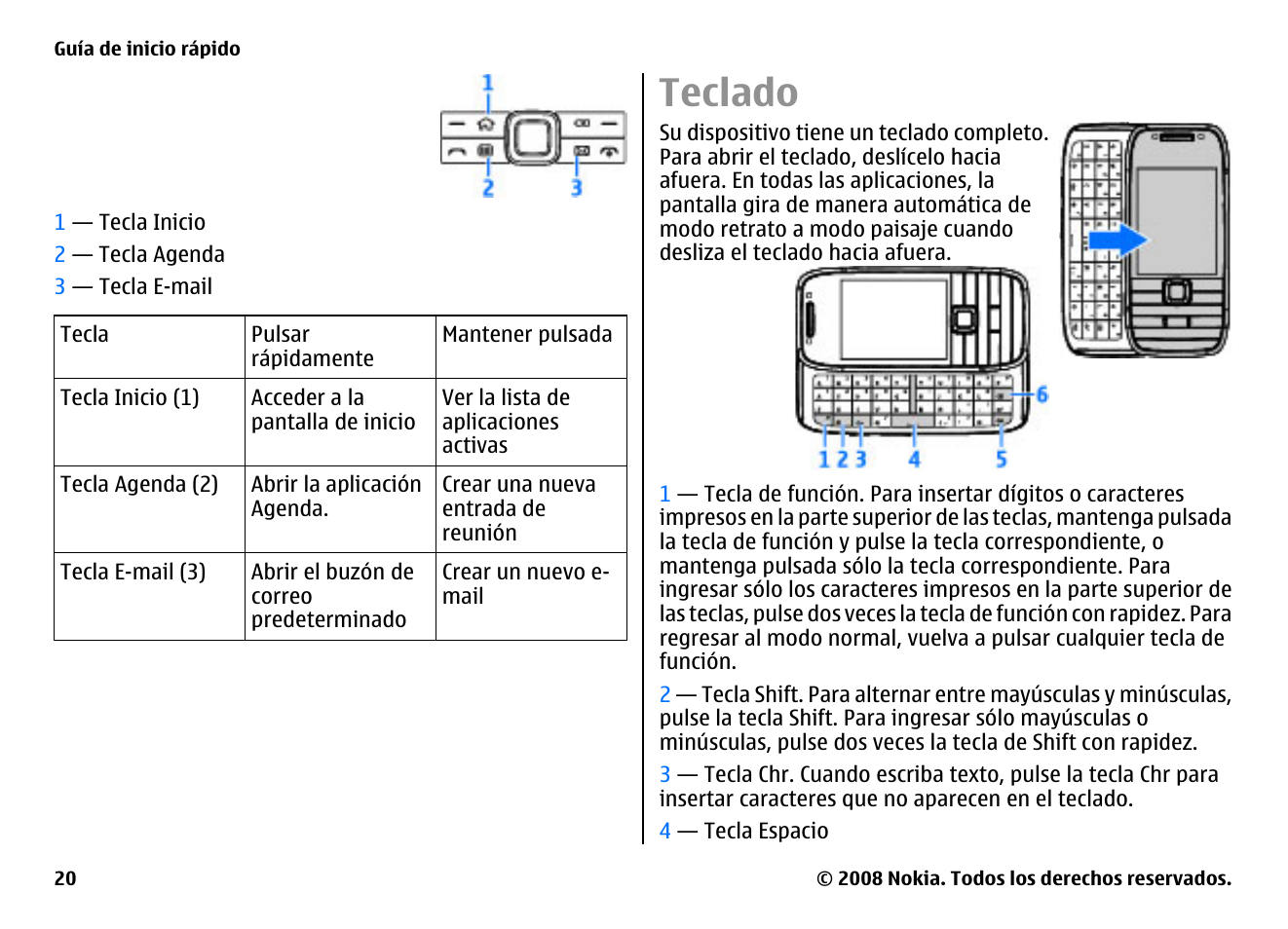 Teclado | Nokia E75 User Manual | Page 208 / 397