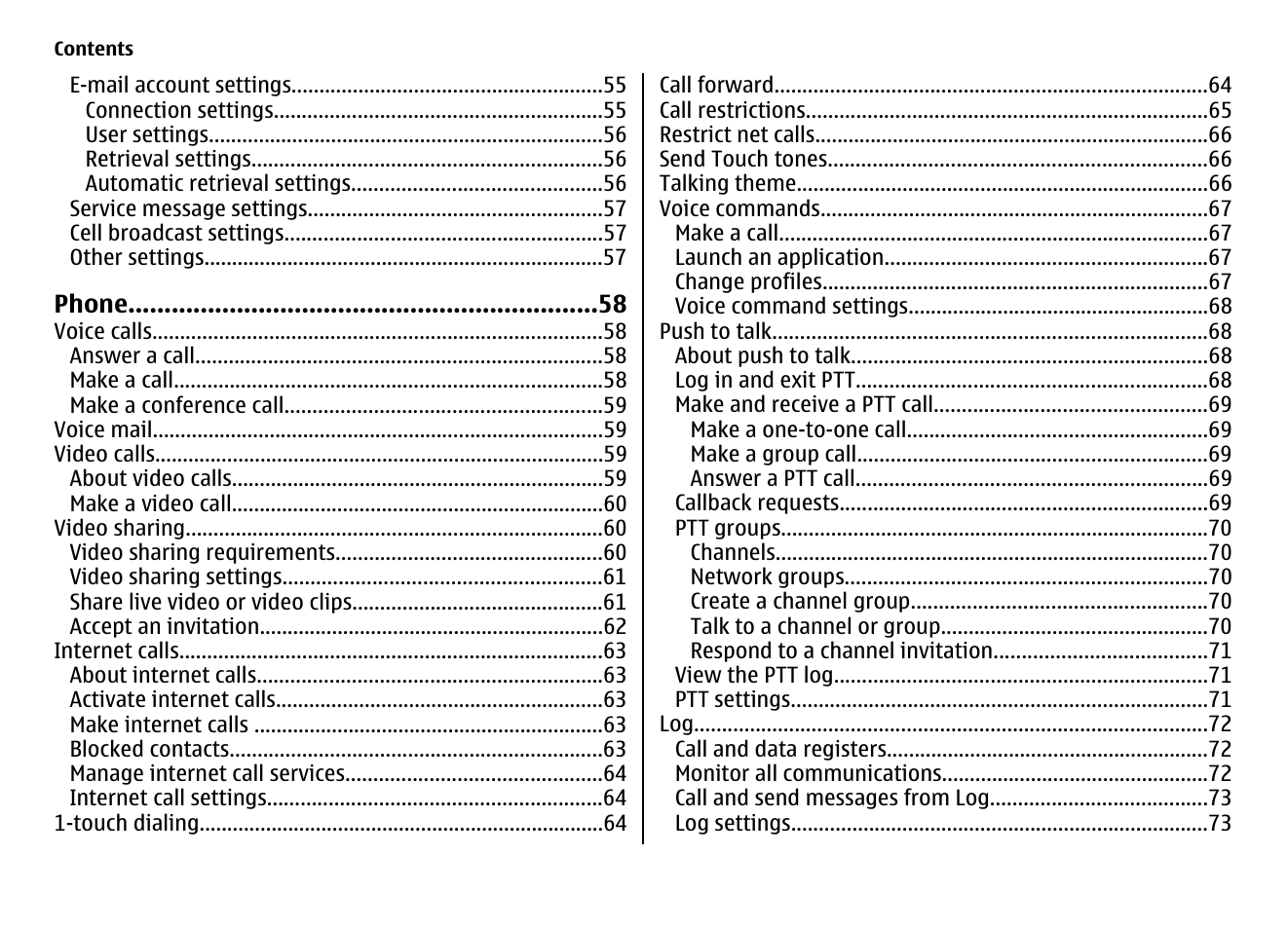 Nokia E75 User Manual | Page 6 / 397