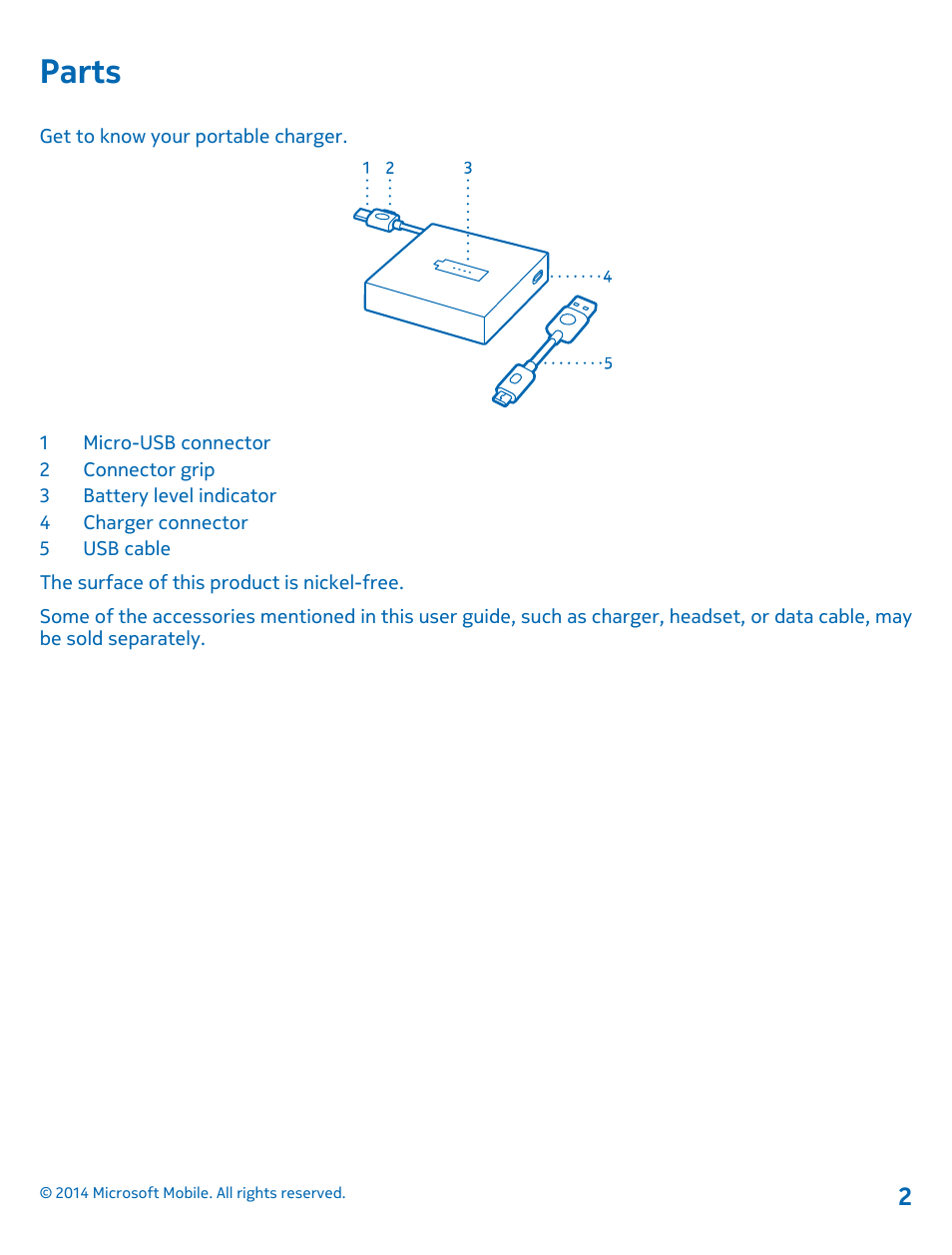 Parts | Nokia DC-18 User Manual | Page 2 / 7