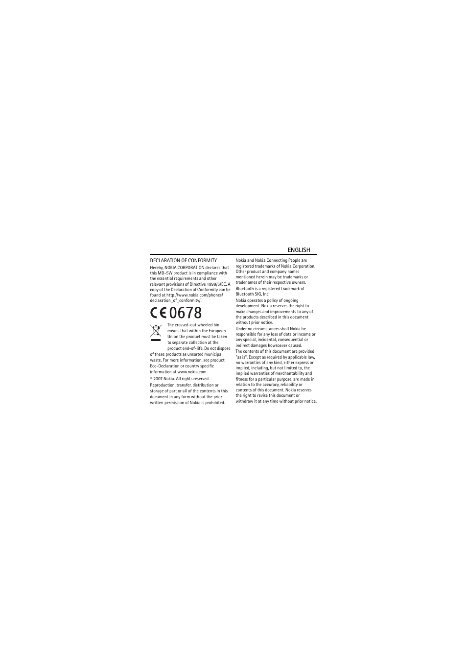 Nokia Bluetooth Speakers MD-5W User Manual | Page 2 / 10