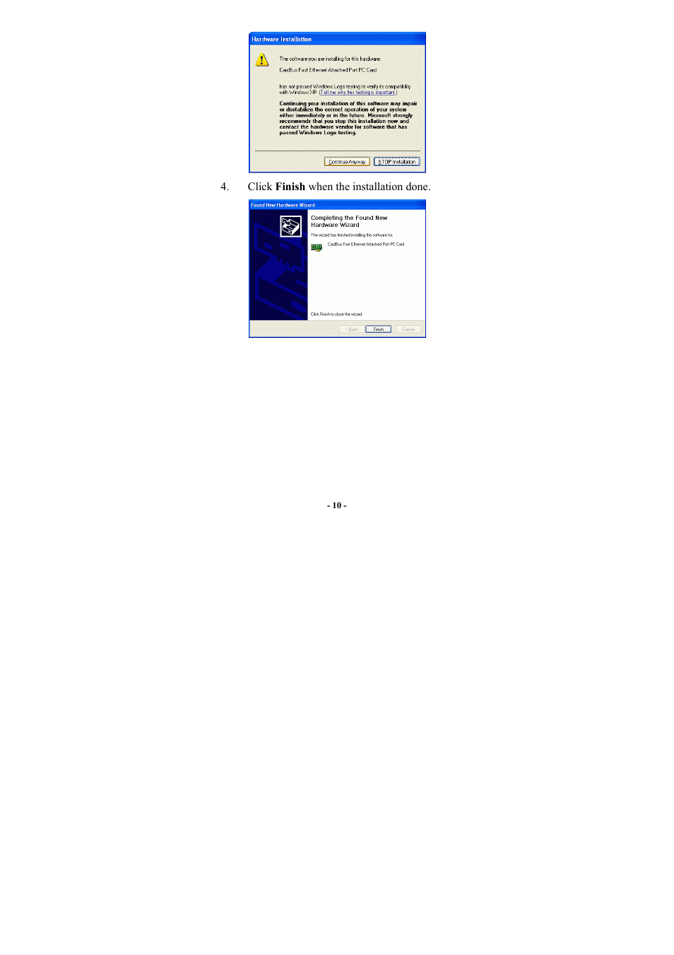 Abocom FE2000VX User Manual | Page 11 / 11