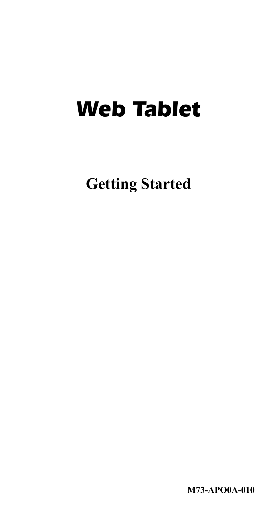 Abocom M73-APO0A-010 User Manual | 15 pages