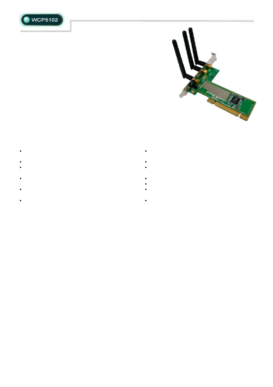 Abocom WCP5102 User Manual | 2 pages