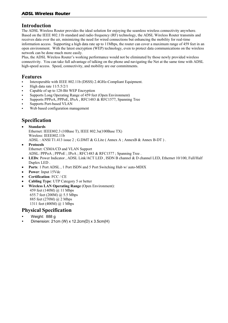 Abocom WBA580 User Manual | 1 page