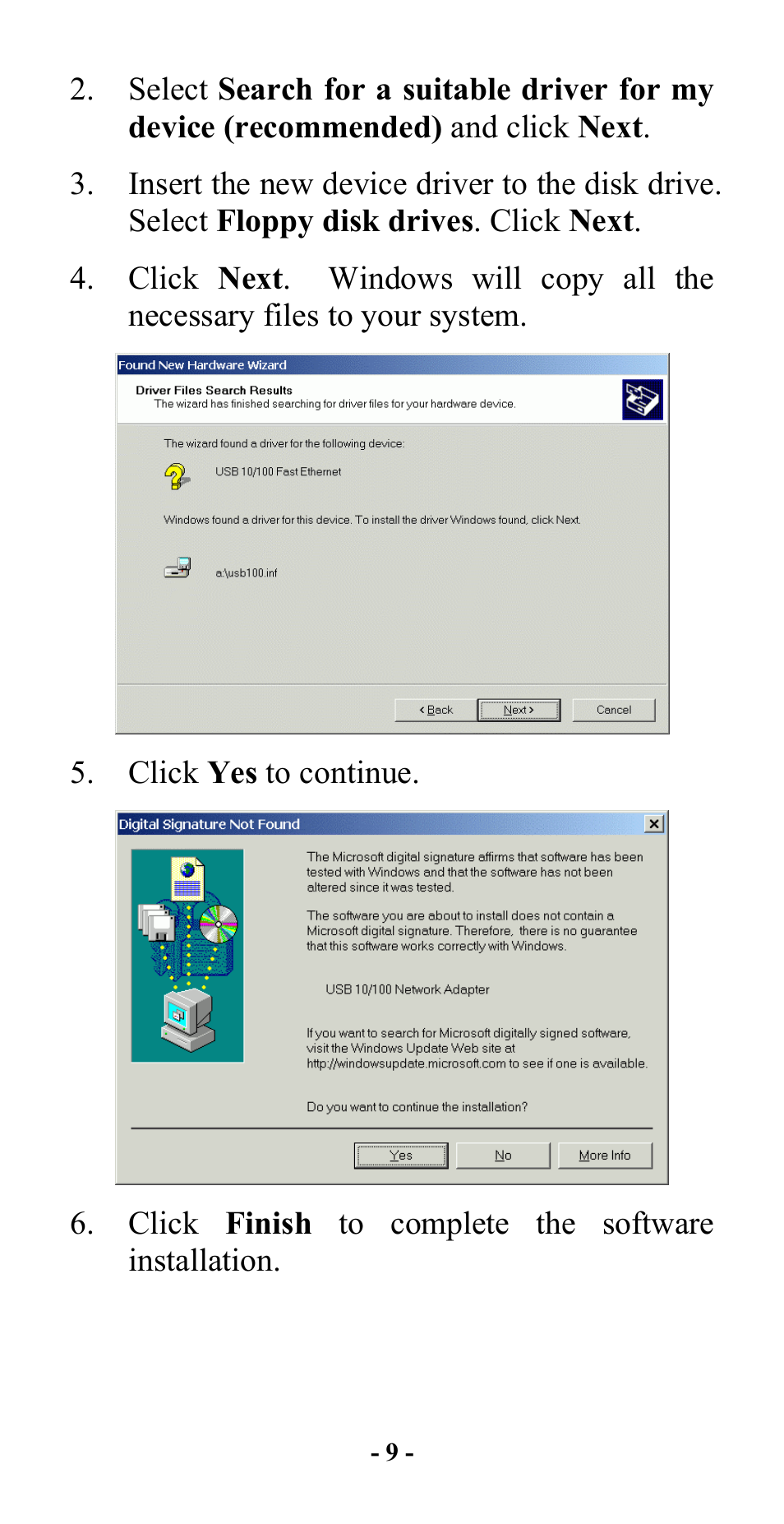 Abocom 10/100M Fast Ethernet M73-APO08-420 User Manual | Page 11 / 20