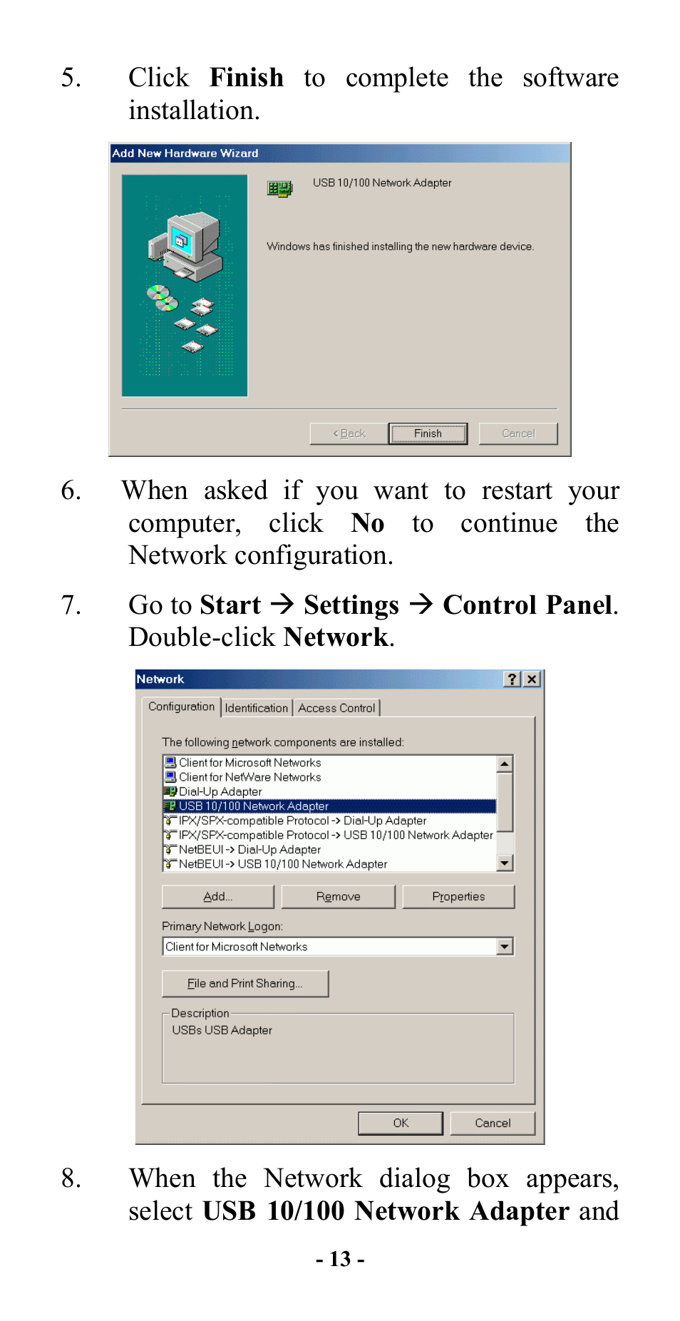 Abocom 10/100M Fast Ethernet M73-APO08-420 User Manual | Page 15 / 20