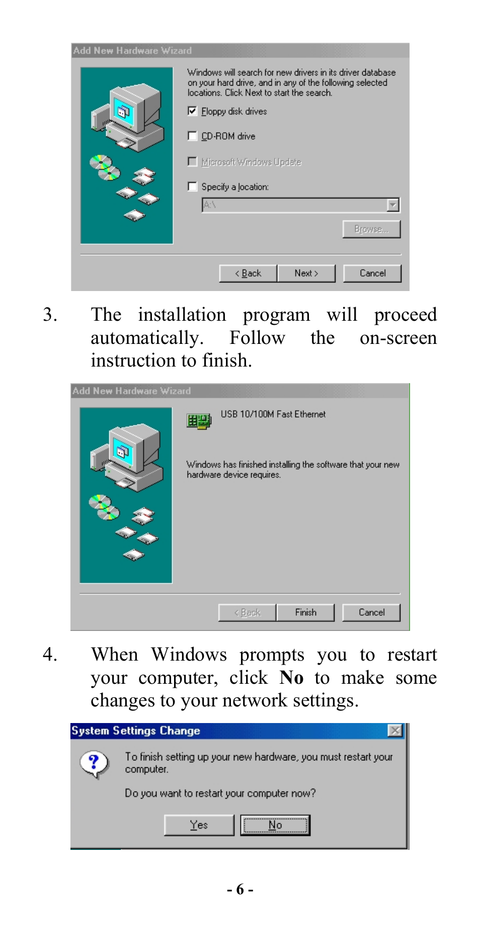 Abocom 10/100M Fast Ethernet M73-APO08-420 User Manual | Page 8 / 20