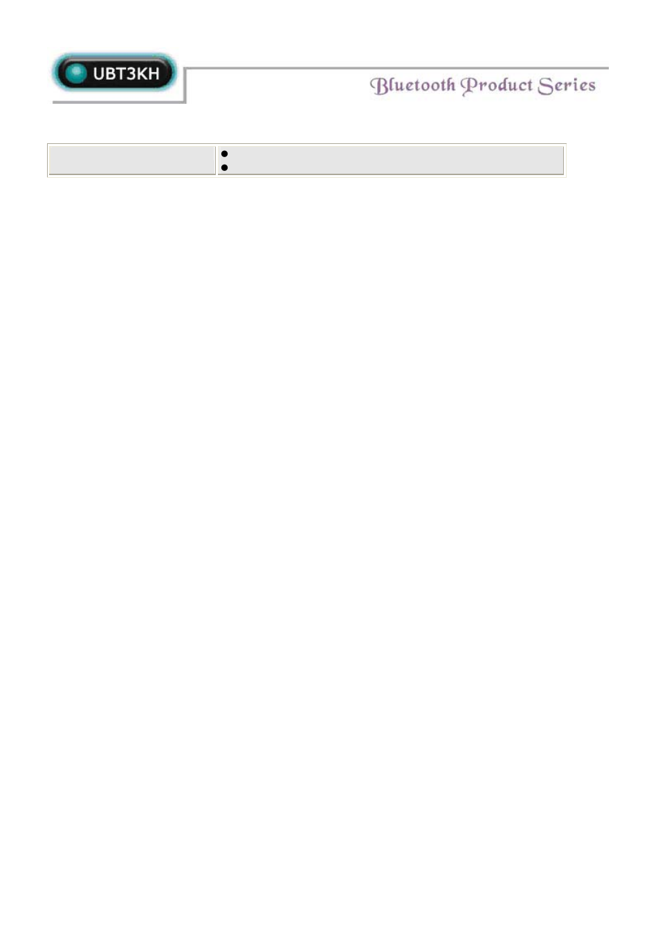 User interface spec | Abocom UBT3KH User Manual | Page 2 / 2