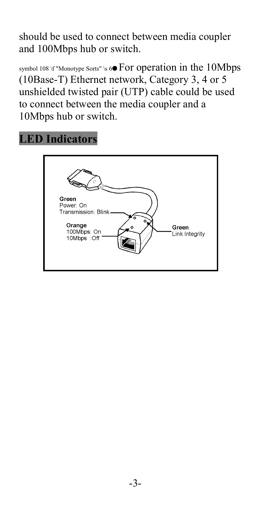 Led indicators | Abocom FE1000 User Manual | Page 4 / 20