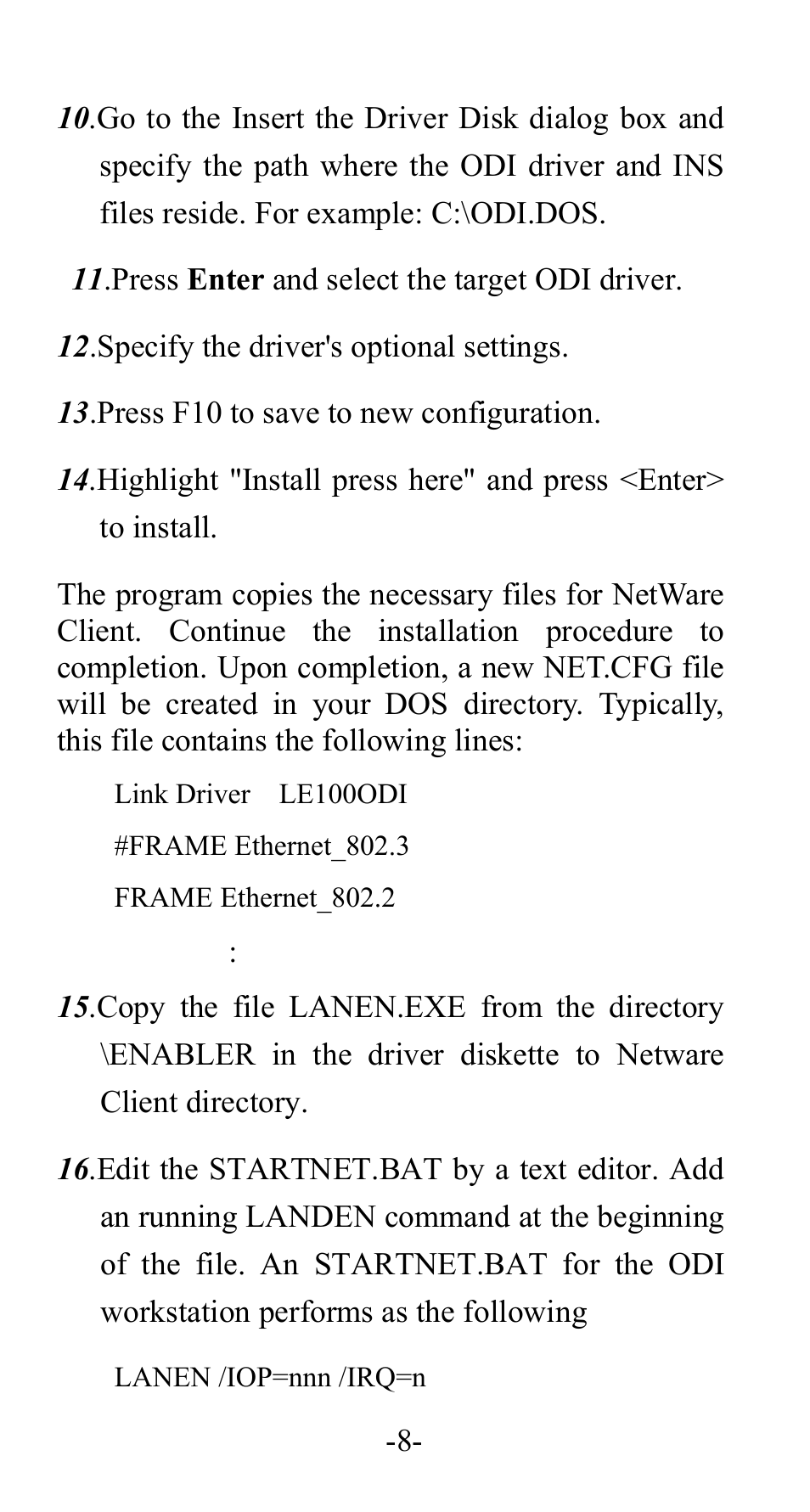 Abocom FE1000 User Manual | Page 9 / 20