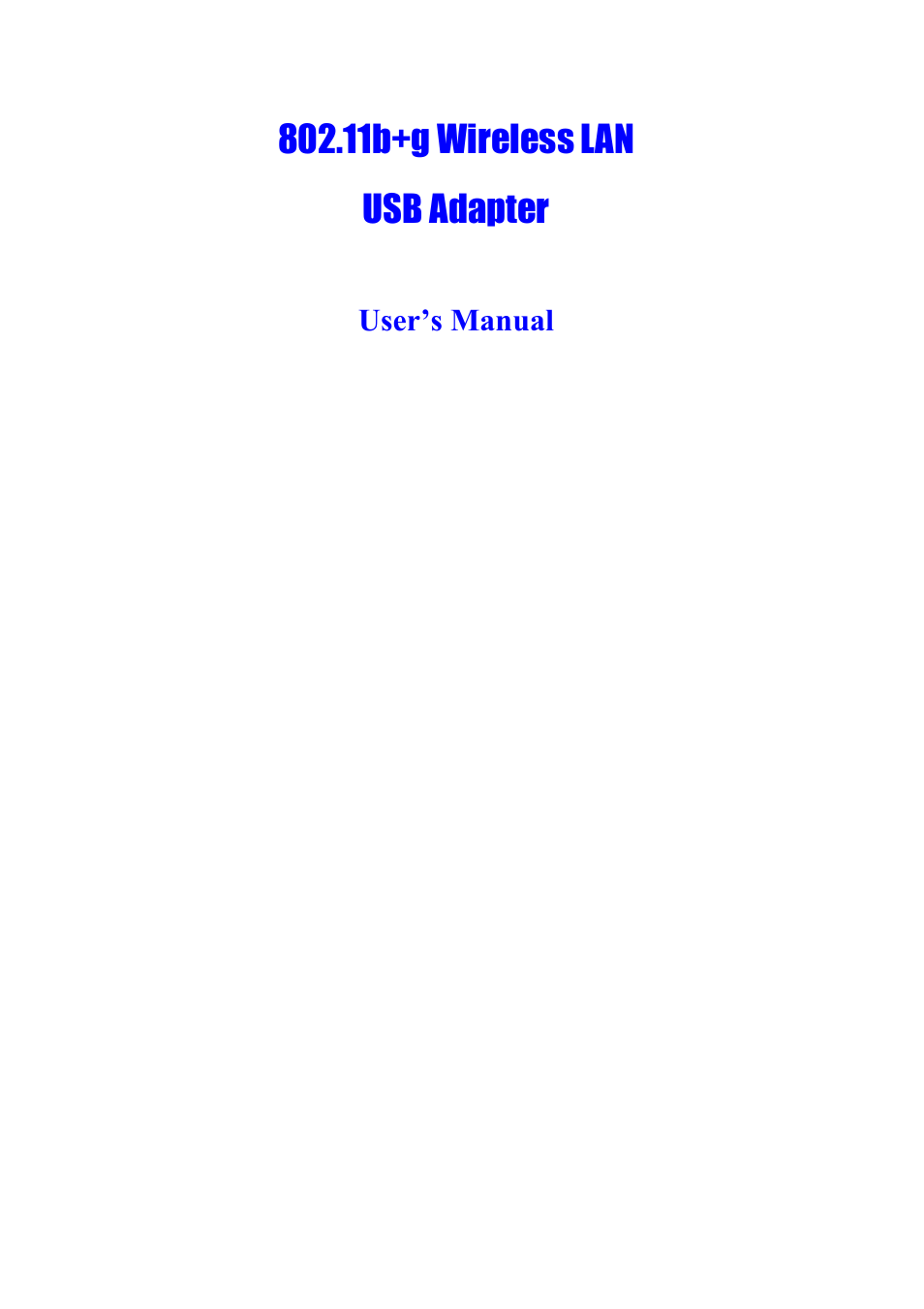 Abocom WUG2660 User Manual | 35 pages