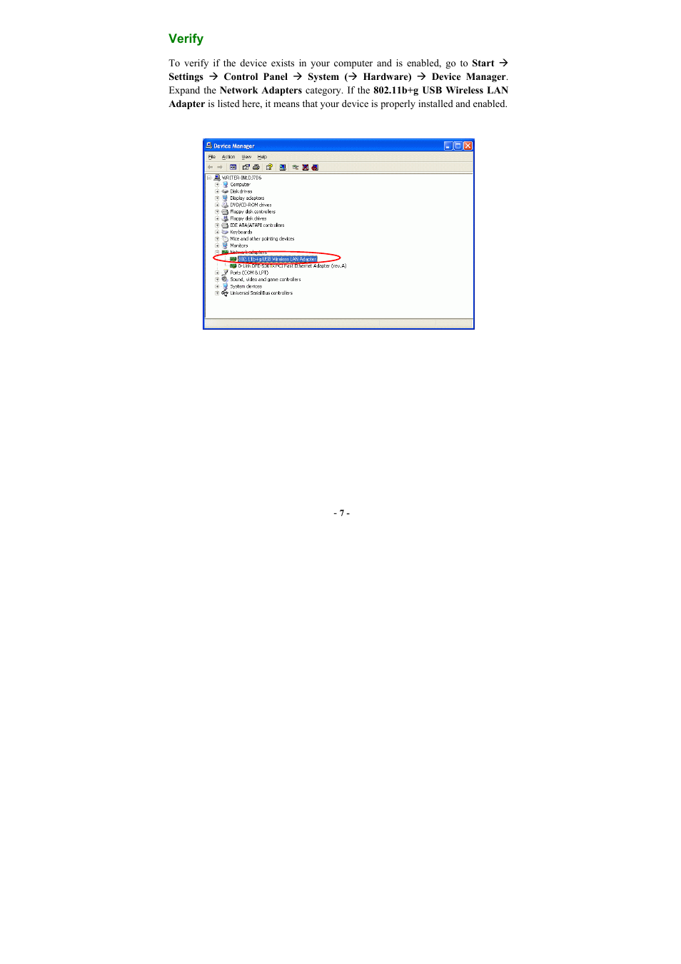 Verify | Abocom WUG2660 User Manual | Page 10 / 35