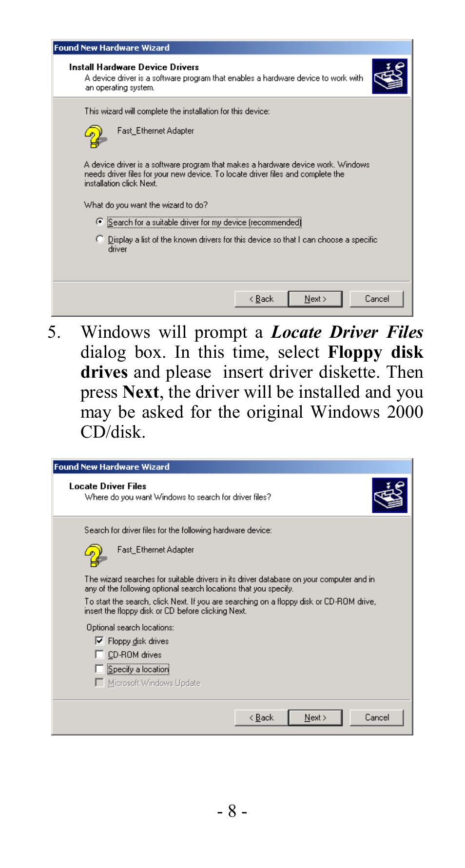 Abocom LA100 User Manual | Page 9 / 20