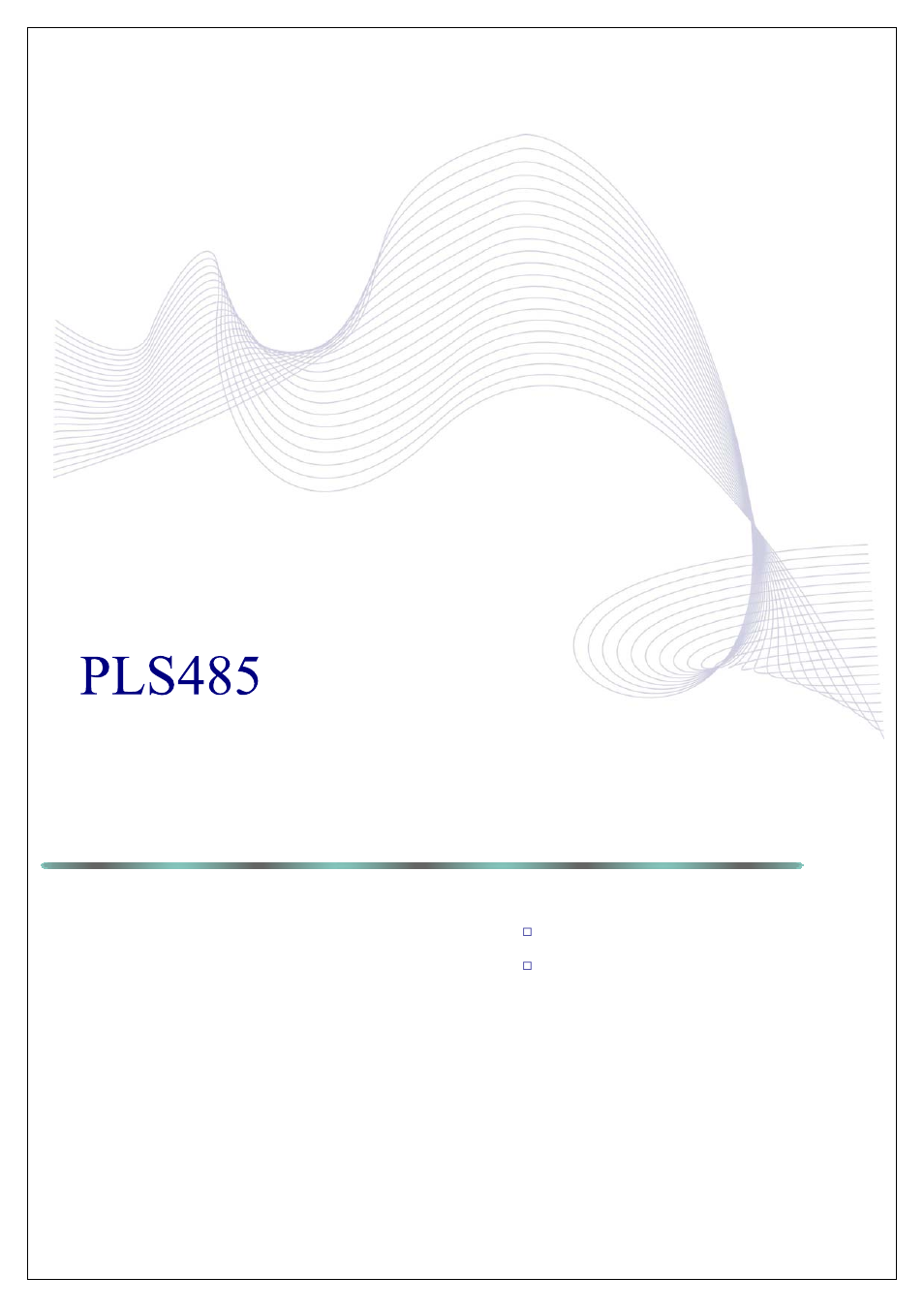 Abocom PLS485 User Manual | 2 pages